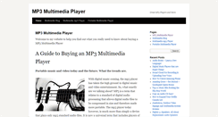 Desktop Screenshot of mp3multimediaplayer.com